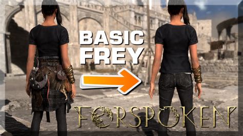 Forspoken Basic Frey Mod Cloak And Belt Clutter Be Gone Youtube