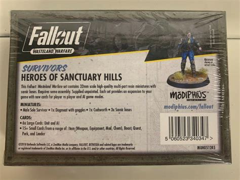 Fallout Wasteland Warfare Survivors Heroes Of Sanctuary Hills New