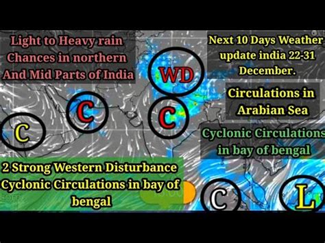 2 Strong Western Disturbance And Cyclonic Circulations In Bay Of Bengal