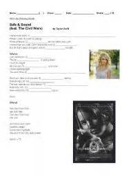 Safe and Sound (The Hunger Games) - ESL worksheet by pandapanda