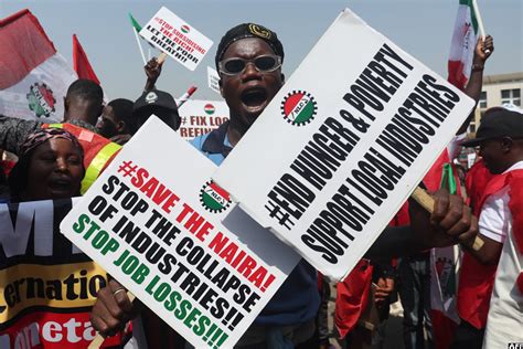 Thousands Of Nigerians Protest Soaring Costs New Vision Official