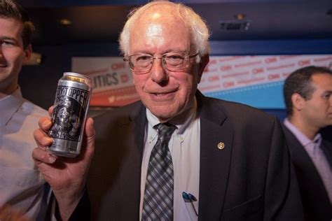 Bernie Sanders With A Can Of Craft Beer Blank Template Imgflip