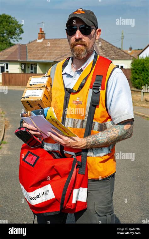 Royal Mail Postman Stock Photo Alamy