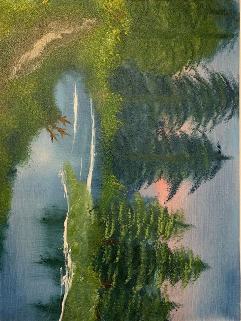 Bob Ross Inspired Oil Painting 2074598773