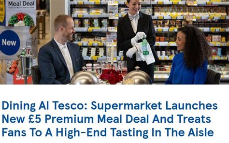 Tesco Launches New £5 Premium Meal Deal At Tesco