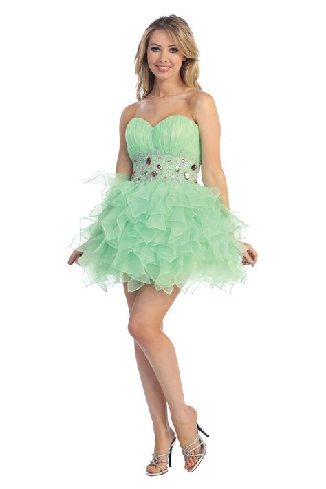 Fabulous Short Sexy Flirty Fun Strapless Prom Homecoming Detail Midriff Dress Ebay