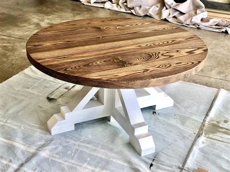 Round Farmhouse Coffee Table Ana White Coffee Table Farmhouse Round Wood Coffee Table