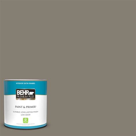 Behr Premium Plus Qt Mq Smoky Trout Satin Enamel Low Odor