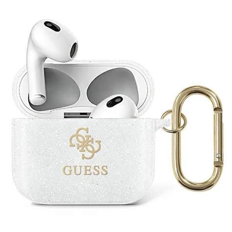 Guess Capa Gua Ucg Gt Airpods Transparente Glitter Collection