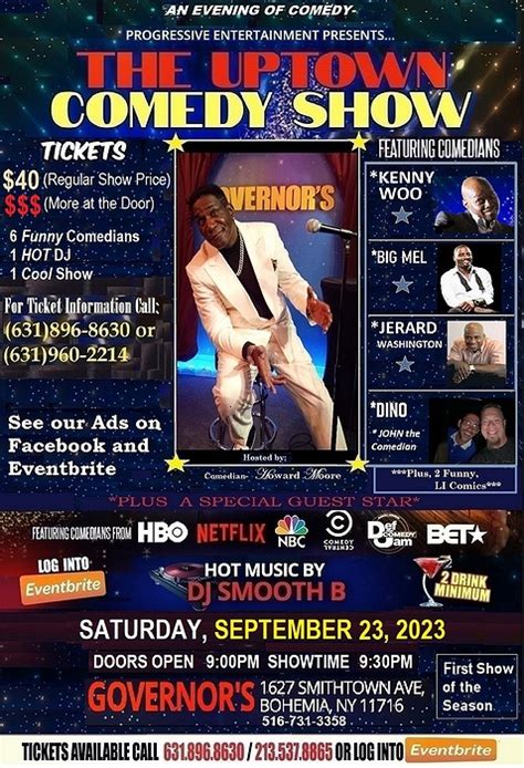 Come to a Fun-filled Show featuring Howard Moore & Uptown Comedy ...