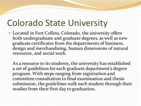 Graduate School Success at Colorado State University