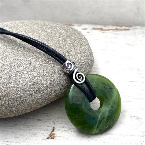 Nephrite Jade Pendant Mens Jade Necklace Mans Zodiac Pendant Etsy