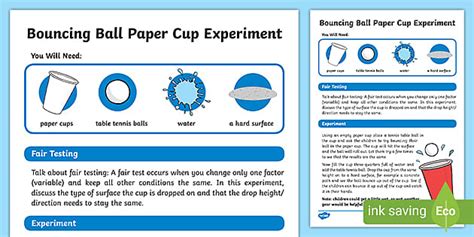 Bouncing Ball Paper Cup Experiment L Insegnante Ha Fatto