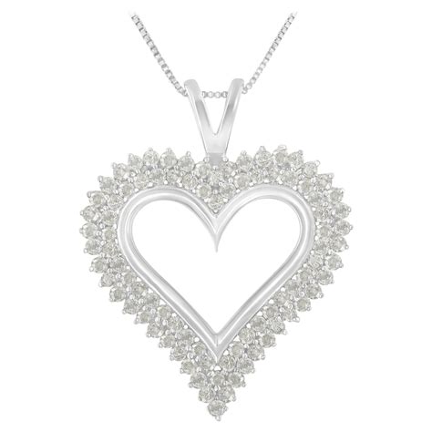 925 Sterling Silver 1 4 Carat Diamond Engraved Mom In Heart Pendant