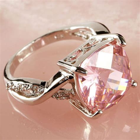 Christys Pink Sapphire And Diamond Ring For Fun Silver Jewelry Fashion