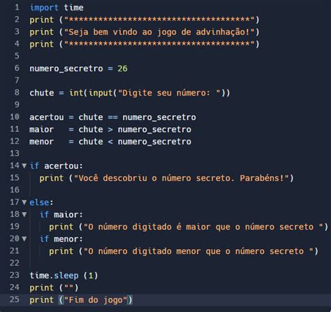 Possível resolução Python começando a linguagem Alura Cursos