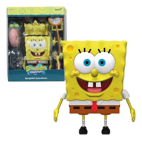 Bob Esponja Figura De Accion Con Accesorios Super 7 Original Envío gratis