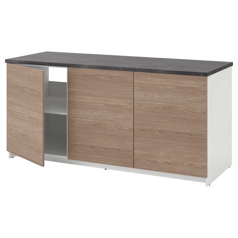 Knoxhult Base Cabinet With Doors Wood Effectgrey Ikea Indonesia