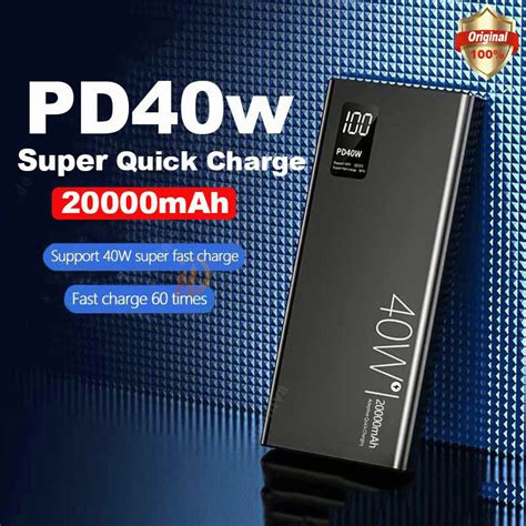 Pd W Powerbank Mah Super Fast Charge Powerbank Flash Charging