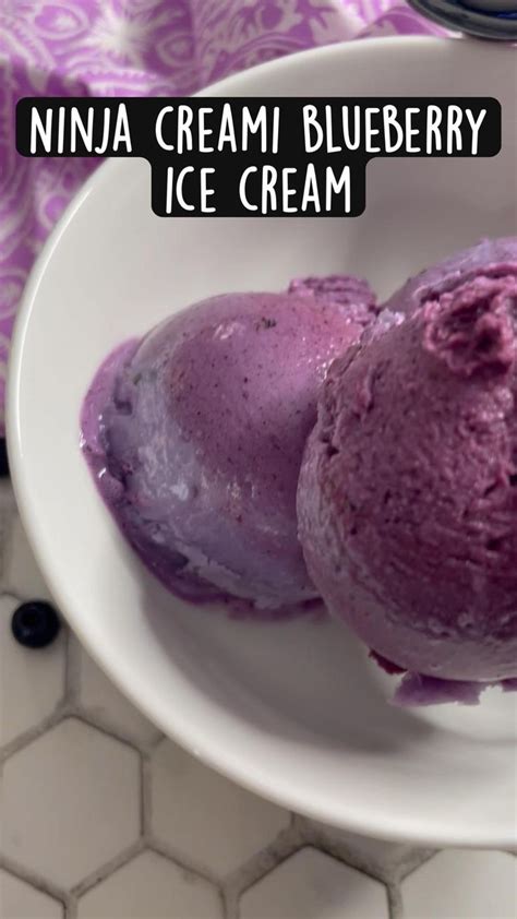 Ninja Creami Blueberry Ice Cream Recipe