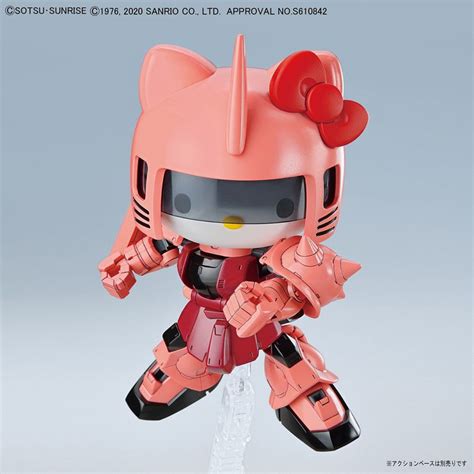 Bandai Sd Gundam Sdcs Ms 06s Chars Zaku Ii X Hello Kitty Argama