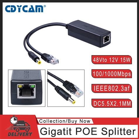 Gigabit Poe Splitter V A Output With Ieee Af At Standard