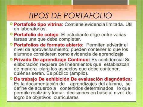 Tipos De Portafolios