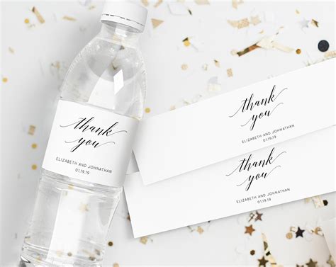 Wedding Water Bottle Label Template Wedding Water Bottle Label Sticke