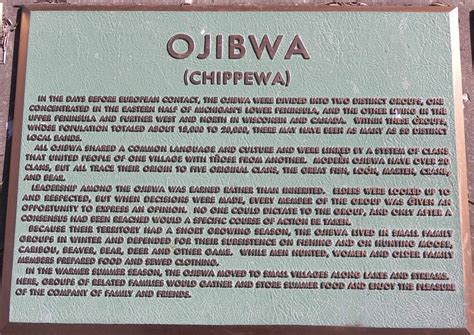 Ojibwa (Chippewa) Indian Plaque | History Grand Rapids