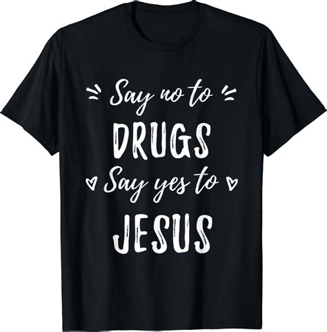 Say No To Drugs Say Yes To Jesus Red Ribbon Week Anti Drug T Shirt