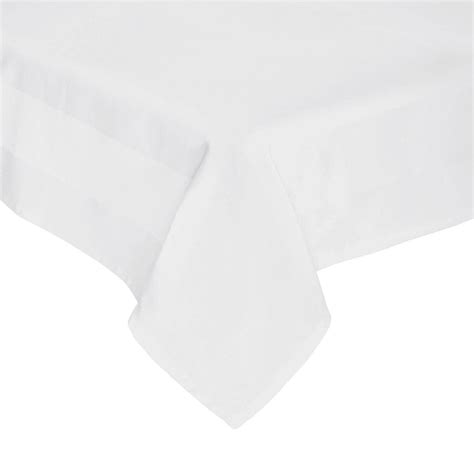 Nappe Blanc Coton X Cm Tex La Nappe Prix Carrefour