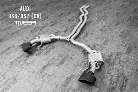 Audi Rs7 C8 40 Tfsi V8 Tneer Exhaust System With Dual Silver Tips