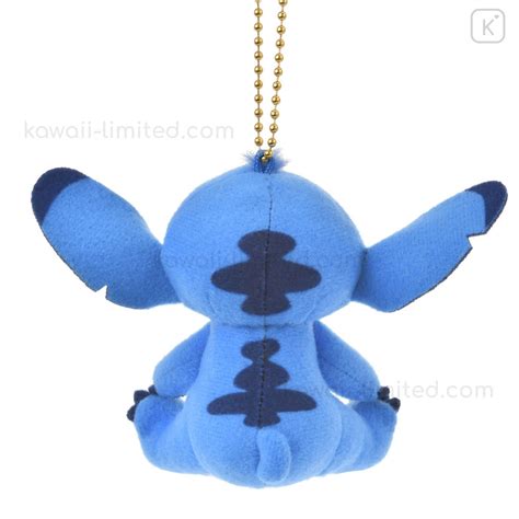 Japan Disney Store Fluffy Plush Keychain Stitch Mini Japan Style