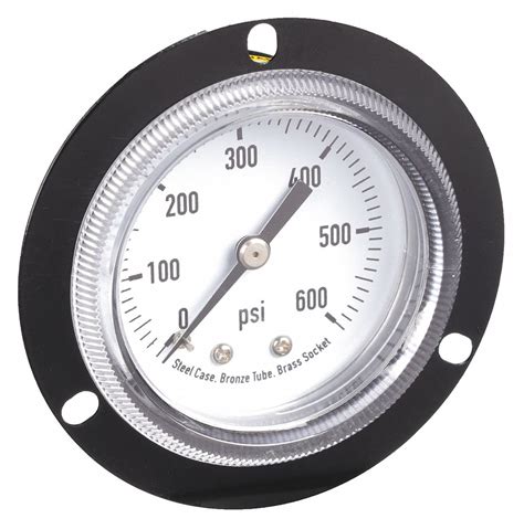 Front Flange To Psi Panel Mount Pressure Gauge Fna Fna