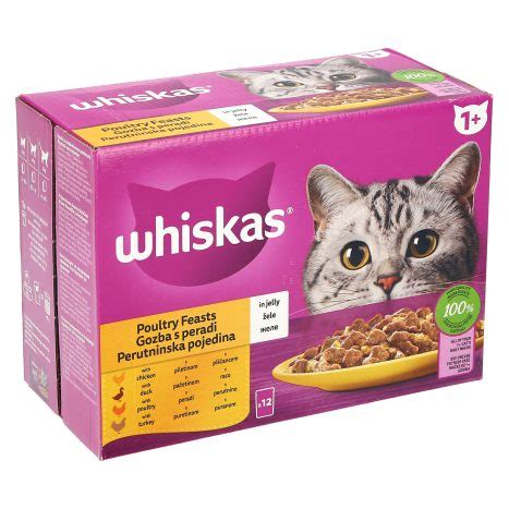 MOKRA HRANA ZA MAČKE PERUTNINSKI IZBOR WHISKAS 12X85G Mokra popolna