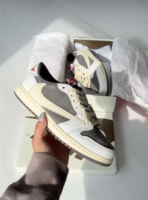 Travis Scott X AJ 1 Low OG Reverse Mocha Hype Shoes All Nike Shoes