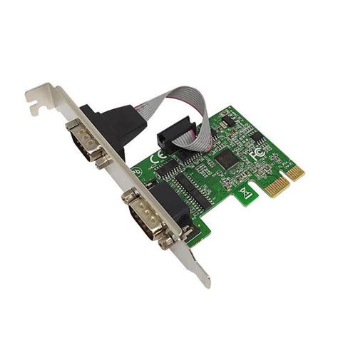 Placa De Rede Pci Express Serial Db9 Para Pc 2 Portas Knup Kp T89