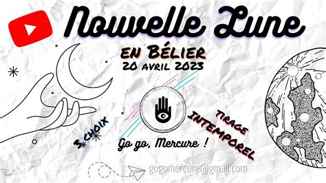 Nouvelle Lune En B Lier Avril Tirage G N Ral Choix Youtube