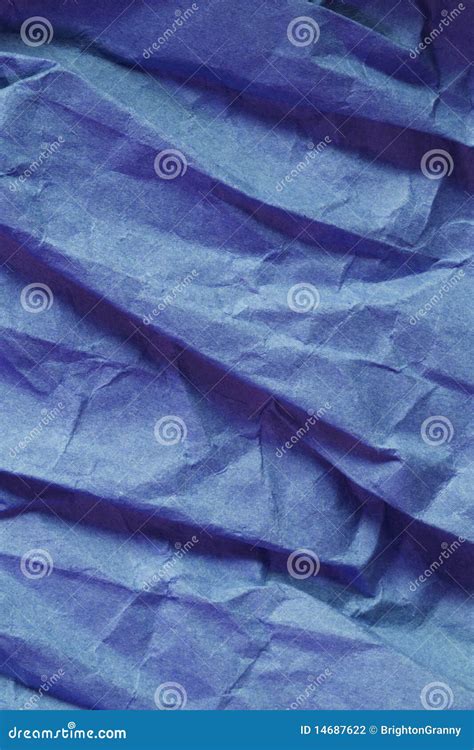 Creased Blue Paper Stock Photo Image Of Material Texture 14687622