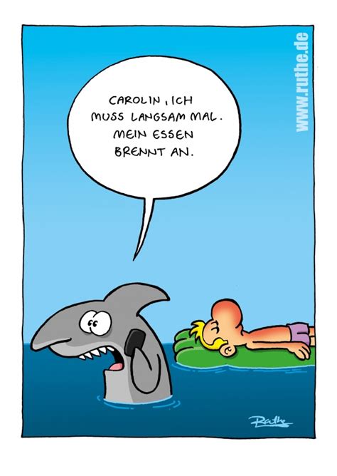 Hai - Essen brennt an | Comic & Cartoons 🎭😜 | Echte Postkarten online ...