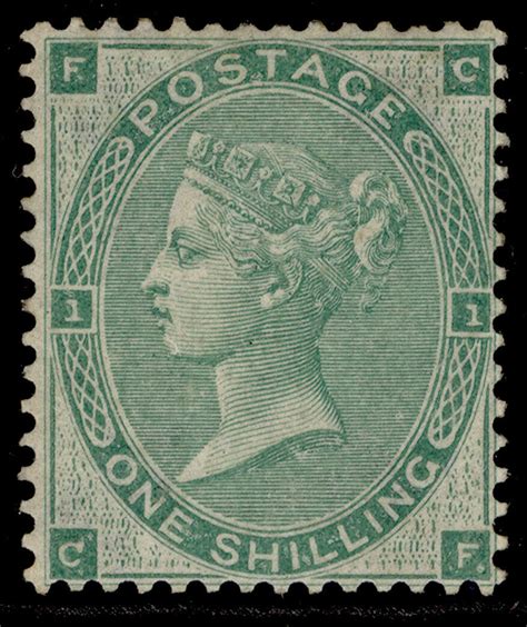 Gb Qv Sg Scarce S Green M Mint Cat Cf St Stamps