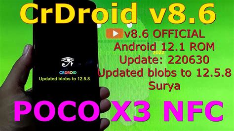 CrDroid V8 6 OFFICIAL For Poco X3 NFC Android 12 1 Update 220630 YouTube