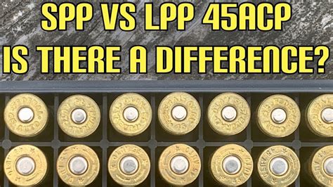 Small Pistol Primers Vs Large Pistol Primers In 45ACP Is There Any