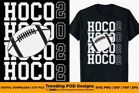 HOCO 2022 Football Homecoming T-Shirt Graphic by Trending POD Designs ...