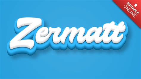 Zermatt Text Style Effects Generator