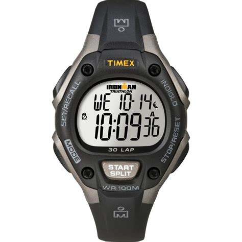 Timex Ironman Triathlon Lap Mid Size Black Silver Storefly