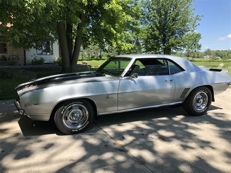 1969 Chevrolet Camaro Z28 Silver Muscle Vintage Cars