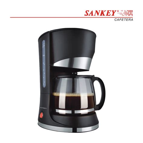 Sankey Cafetera De 12 Tazas Interruptor Iluminado Negro Photura