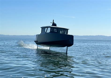 Naviers Hydrofoiling Electric Boat Cruises West Coast Waterways To