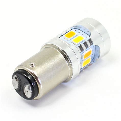 Csiledw White And Amber 6v And 12v Led Combined Side And Indicator Lamp Sbc Ba15d Fitting All